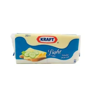 KRAFT CHEESE SLICES LIGHT 20s 400GM