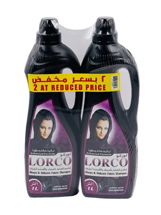 LORCO ABAYA & DELICATE FABRIC SHAMPOO TWIN PACK 2X1LTR