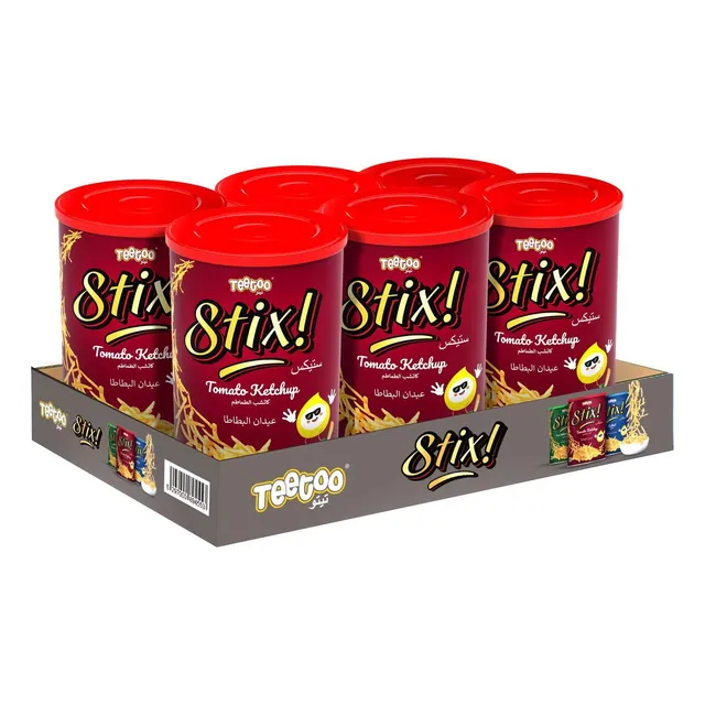 TEETOO STIX TOMATO KETCHUP 6 X 45GM