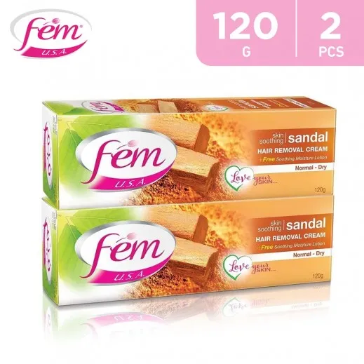 FEM SANDAL HAIR REMOVAL CREAM NORMAL-DRY 2X120GR