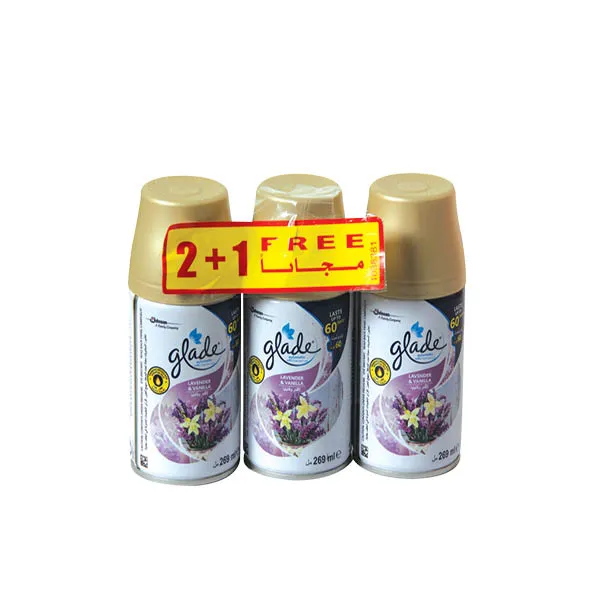 GLADE AUTOMATIC SPRAY REFILL 269ML 2+1 FREE