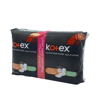 KOTEX ULTRATHIN PADS SUPER+WINGS 16 PADS