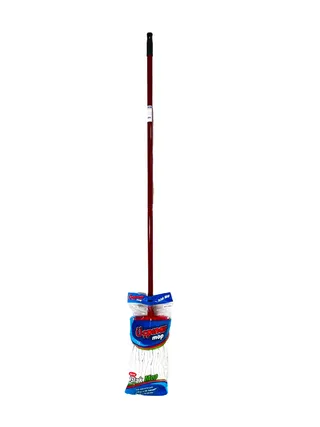Mop cleaning cotton floors with a stick