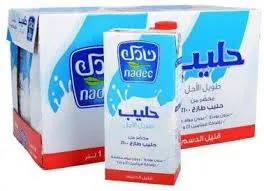 نادك - حليب طويل الاجل قليل الدسم 12 × 1 لتر
