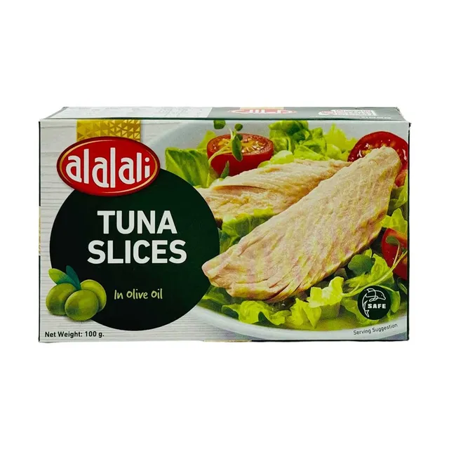 ALALALI WHITE TUNA SLICES IN OLIVE OIL 100GR