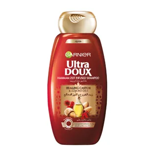 GARNIER ULTRA DOUX HEALING CASTOR & ALMOND OIL SHAMPOO 400ML