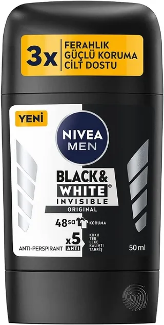 NIVEA STICK BLACK&WHITE ORG 50ML
