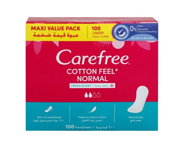 CAREFREE VALUE PACK FRESH SCENTED 100PCS