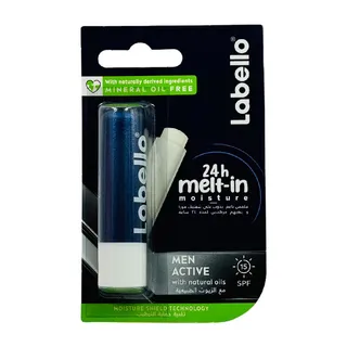 LABELLO 24HR MOIST MEN ACTIVE SPF15  BL 4.8G