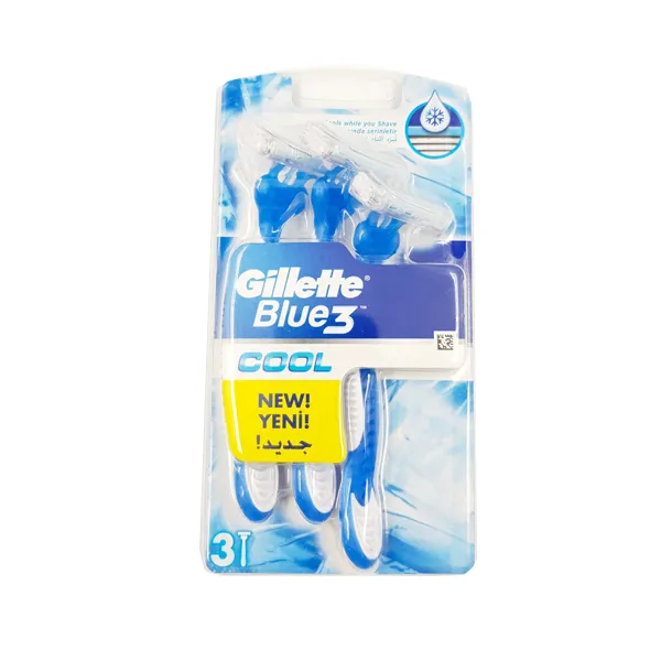 GILLETTE BLUE3 COOLS WHILE YOU SHAVE 3 PCS