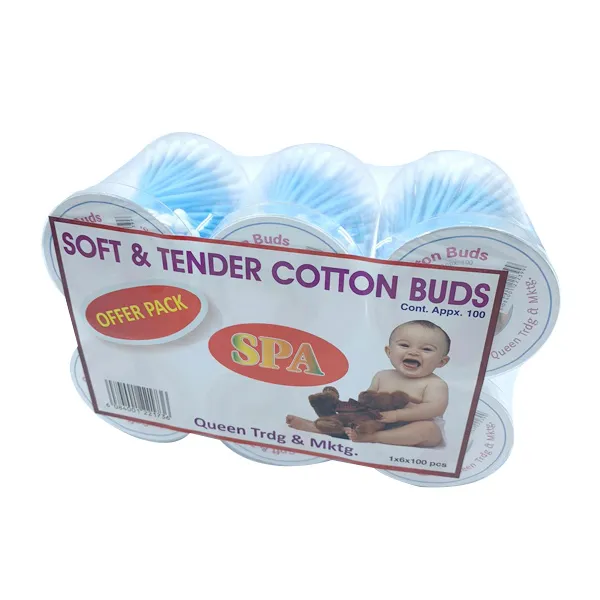 QUEEN SPA COTTON BUDS 6X100 PCS