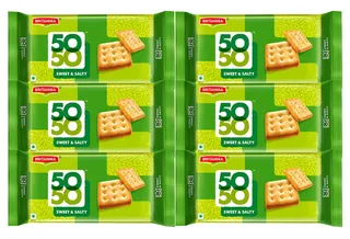 بريتانيا 50-50 بسكويت 5 + 1*71 جرام