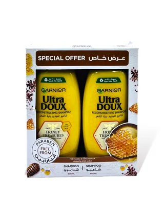 GARNIER HONEY TREASURE SHAMPOO 2X400ML