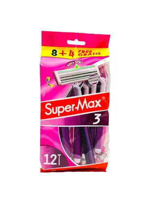 SUPER-MAX 3 BLADE WOMEN 8+4 FREE