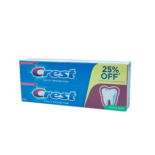 CREST TOOTHPASTE CAVITY PROTECTION FRESH 2 X 125ML