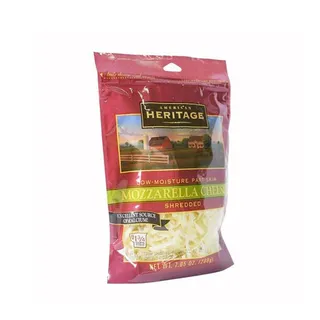 HERITAGE MOZZARELLA CHEESE SHREDDED 200GM