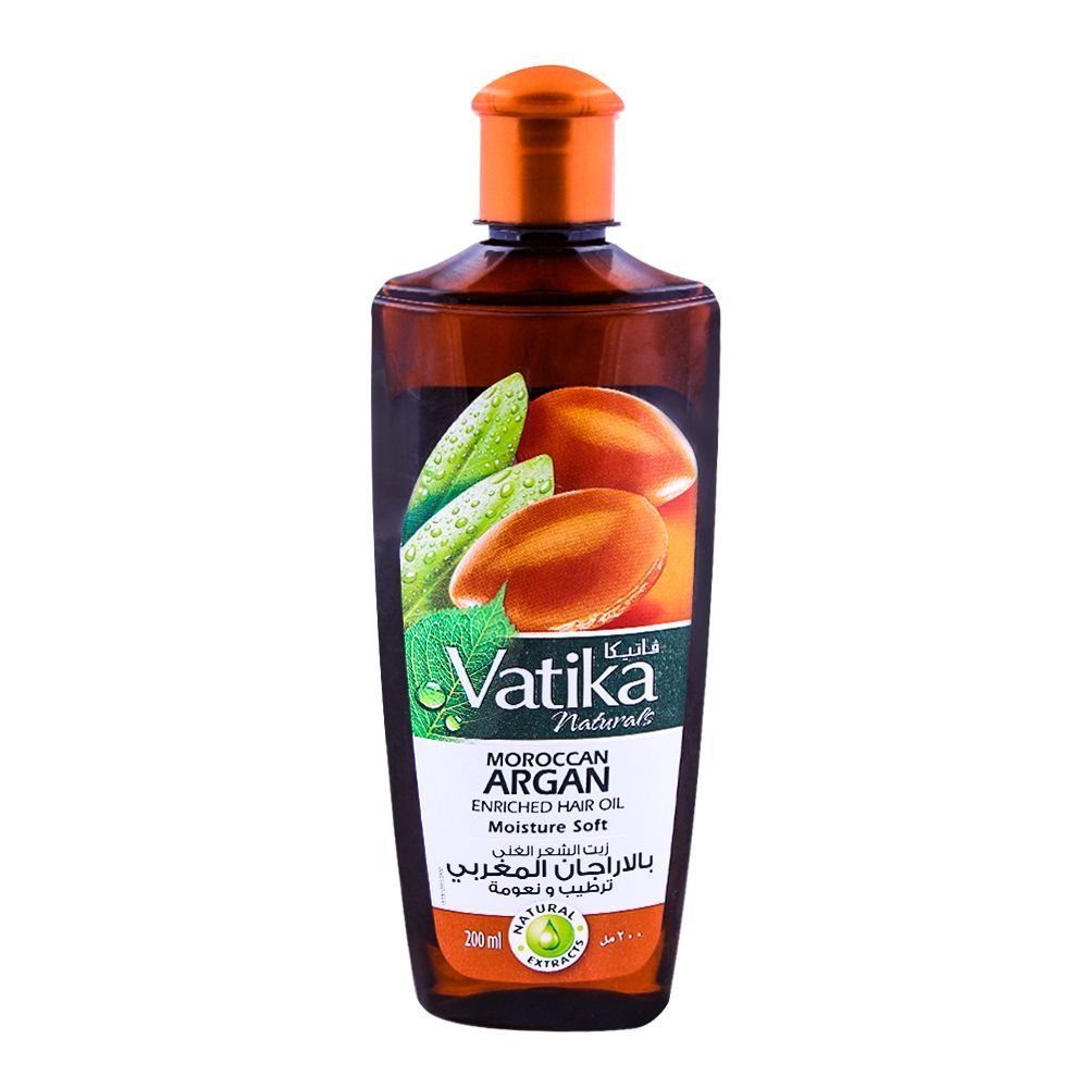VATIKA MOROCCAN ARGAN ENRICHED HAIR OIL MOISTURE SOFT 200ML