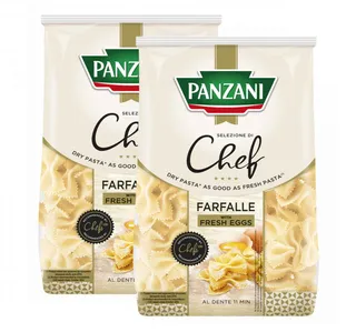 PANZANI CHEF FARFALLE W/ FRESH EGGS 2X400GM