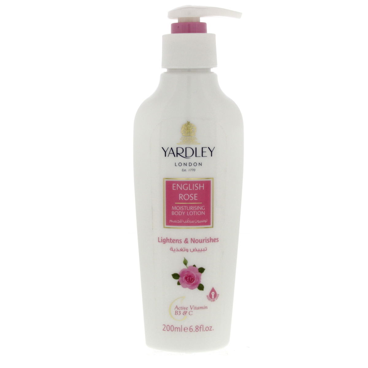 YARDLEY ENGLISH ROSE MOISTURISING BODY LOTION 200ML
