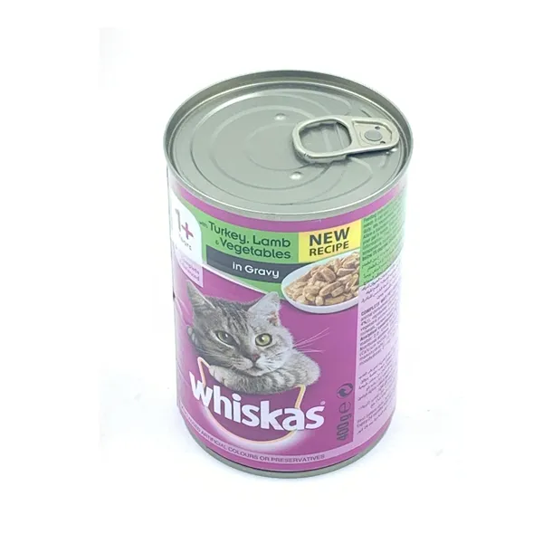 WHISKAS TASTY MINCE LAMB TURKEY & VEGETABLE 400GM