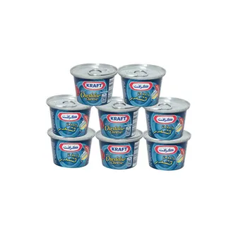 KRAFT CHEDDAR CHEESE 7+1X50 GR