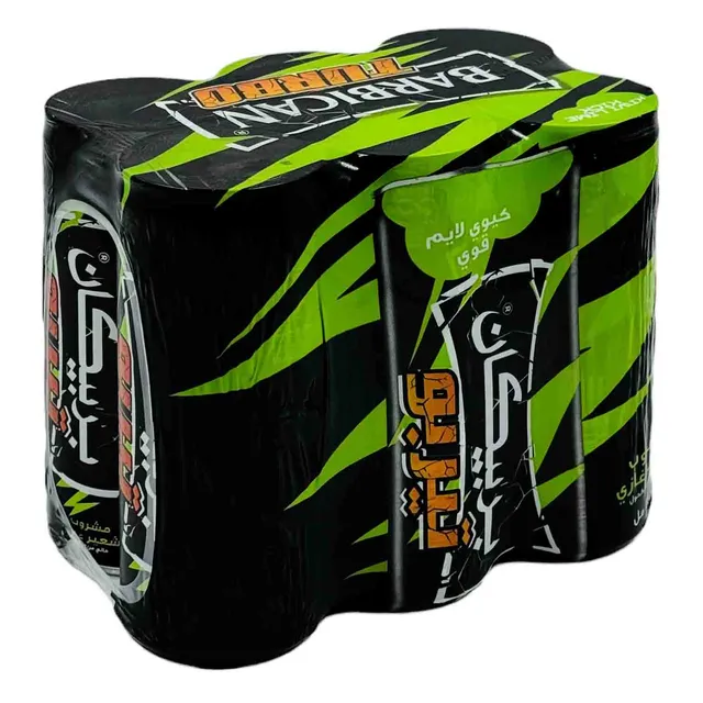 BARBICAN TURBO KIWI LIME FLAVOUR DRINK 6X240ML