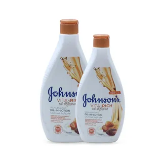 JOHNSONS REJUVENATING OIL IN LOTION 400ML+250ML FREE