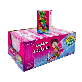 ندى حليب بالفراولة 18*125 مل