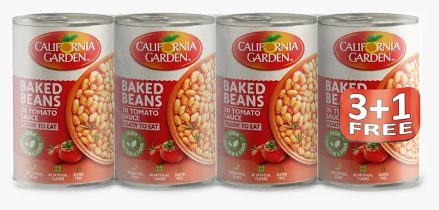 CG BAKED BEANS IN TOMATO SAUCE 3+1 420GM