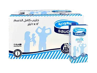 السعودية حليب كامل الدسم 12*1 لتر