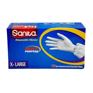 SANITA DISPOSABLE GLOVES X-LARGE 100PCS