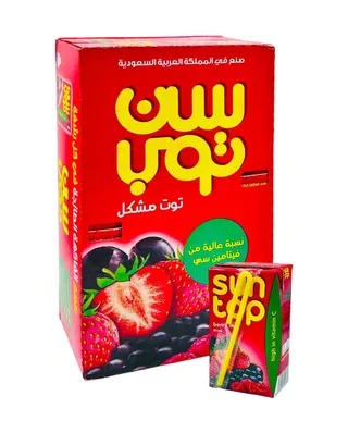 سن توب شراب بنكهة التوت 24 × 250 مل