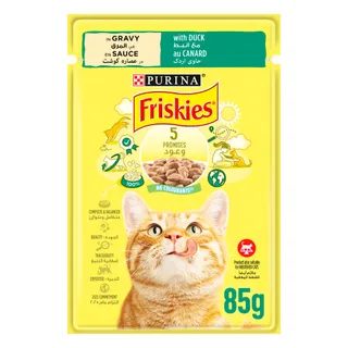 PURINA FRISKIES CAT CIG DUCK POUCH 85GM