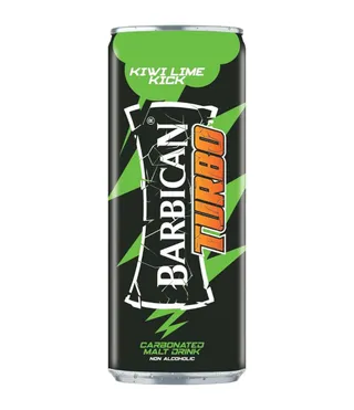 BARBICAN TURBO KIWI LIME FLAVOUR DRINK 240ML