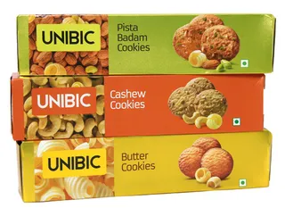 UNIBIC COOKIES ASSTD 3X150 GR
