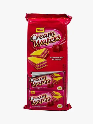 NABIL STRAWBERRY CRISPY CREAM WAFERS 12 X 16GR