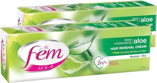 FEM ALOE HAIR REMOVAL CREAM NORMAL-DRY 2X120GR