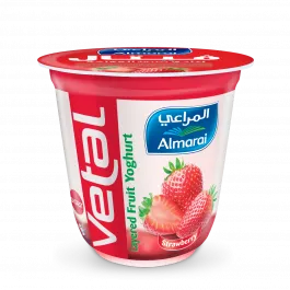 ALMARAI VETAL STRAWBERRY FRUIT YOGHURT 140GR