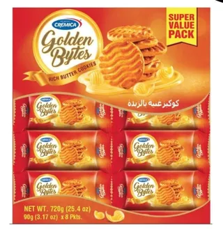 كريميكا جولدن بسكويت الزبدة 8 × 83 جرام