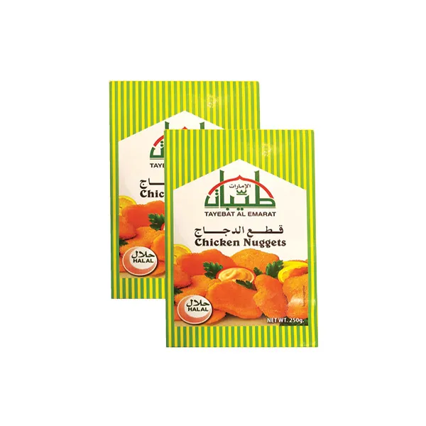 طيبات الإمارات قطع دجاج ناجت 2*250 جرام