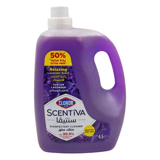 CLOROX SCENTIVA DISINFECTANT CLEANER TUSCAN LAVENDER 4.5LTR