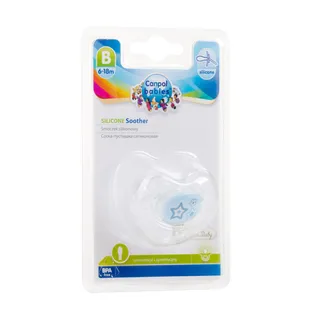 CANPOL BABIES SILICONE SOOTHER C18M+
