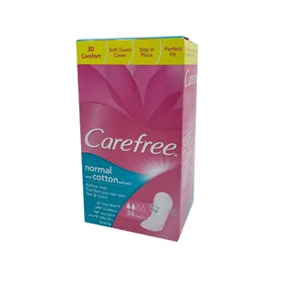 CAREFREE NORMAL WITH COTTON EXTRACT PANTYLINERS 34 PCS