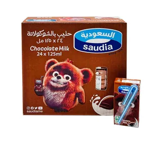 السعودية حليب بنكهة الشوكولاتة 24*125 جم