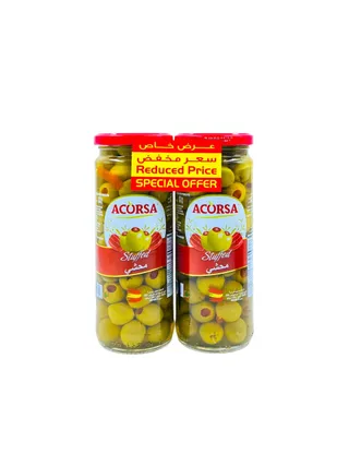 ACORSA OLIVE STUFFED JAR 2X285 GR