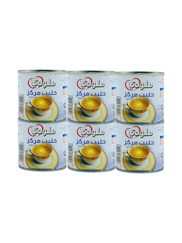 ميلودي حليب مبخر 6*170جرام
