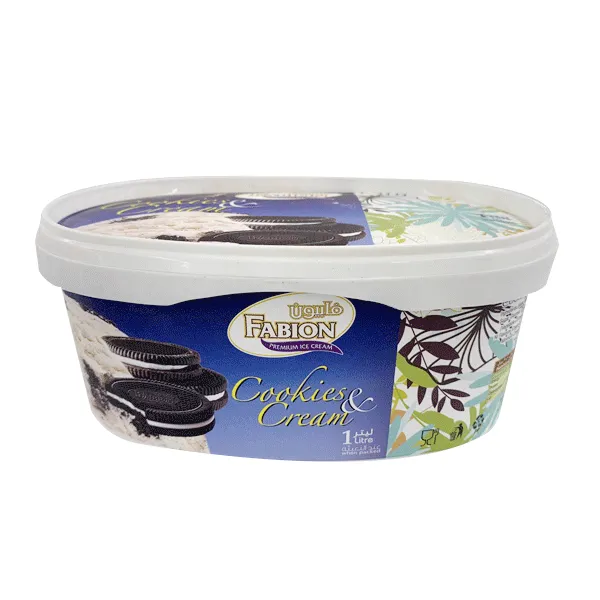 فابيون - ايس كريم كوكيز مع كريمة 1 لتر