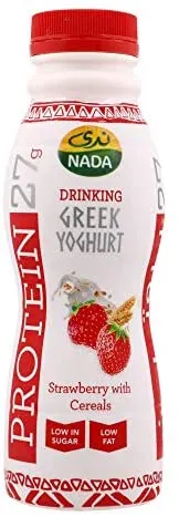 NADA DRINKING GREEK YOGHURT STRAWBERRY WITH CEREAL 330ML