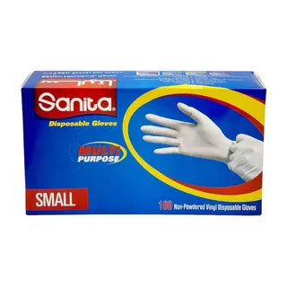 SANITA DISPOSABLE GLOVES SMALL 100PCS