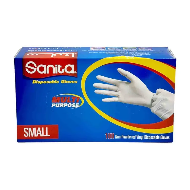 SANITA DISPOSABLE GLOVES SMALL 100PCS